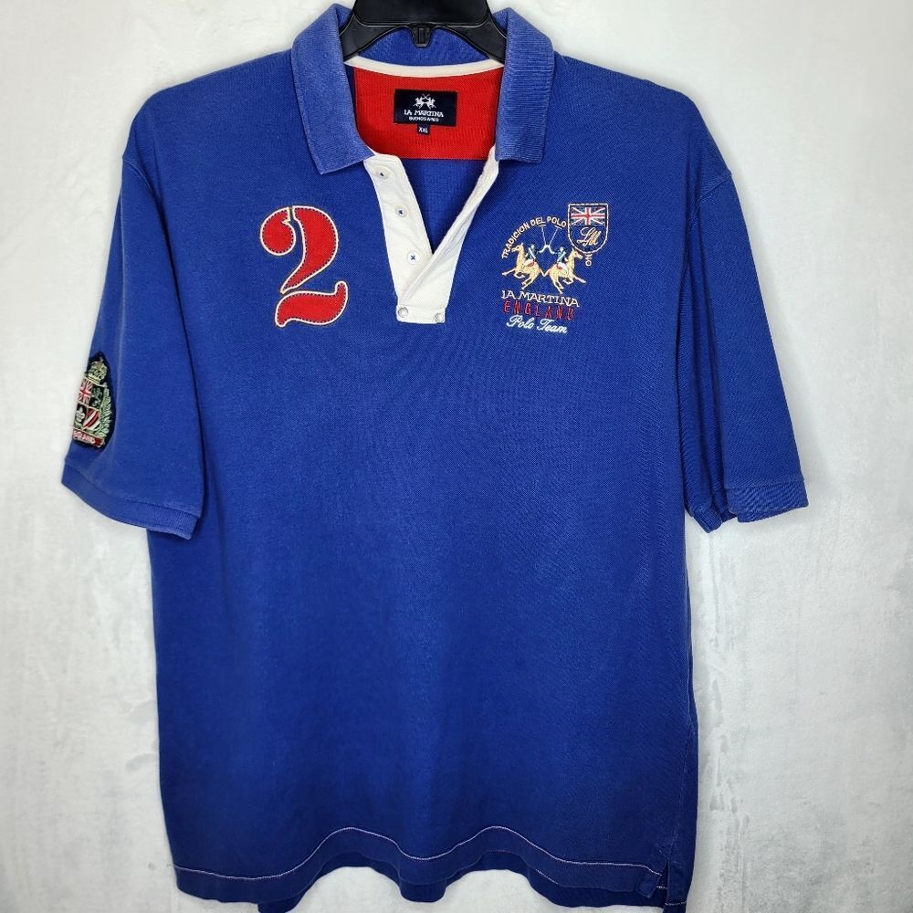 La Martina Buenas Aires England Polo Team Polo Shirt Size XXL
